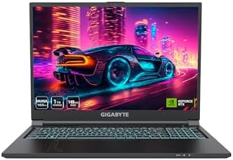 GIGABYTE – G6 (2024) Gaming Laptop – 165Hz 1920×1200 WUXGA – NVIDIA GeForce RTX 4050 – Intel i7-13620H – 1TB SSD with 16GB DDR5 RAM…