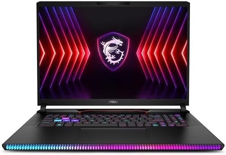 MSI Raider GE78HX 17” 240Hz QHD+ Gaming Laptop: Intel Core i9-14900HX, NVIDIA Geforce RTX 4070, 32GB DDR5, 1TB NVMe SSD, Thunderbolt 4, Cooler Boost 5,…