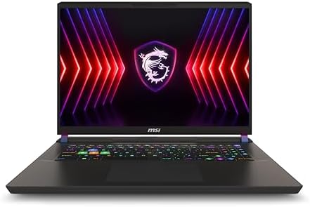 MSI Vector 17 HX 17” 240Hz QHD+ Gaming Laptop: Intel Core i9-14900HX, NVIDIA Geforce RTX 4070, 32GB DDR5, 1TB NVMe SSD, Thunderbolt 4, Cooler Boost…