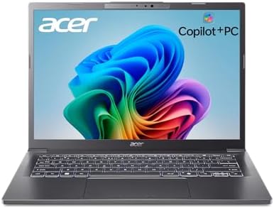 Acer Aspire 14 AI Copilot+ PC | 14″ WUXGA Display | Intel Core Ultra 5 Processor 226V | NPU: Up to 40 Tops – GPU:…