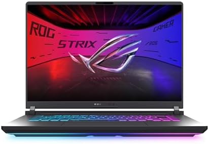 ASUS ROG Strix G16 (2025) Gaming Laptop, 16” FHD+ 16:10 165Hz/3ms Display, NVIDIA® GeForce RTX™ 5060 Laptop GPU, Intel® Core™ i7 Processor 14650HX, 16GB DDR5,…
