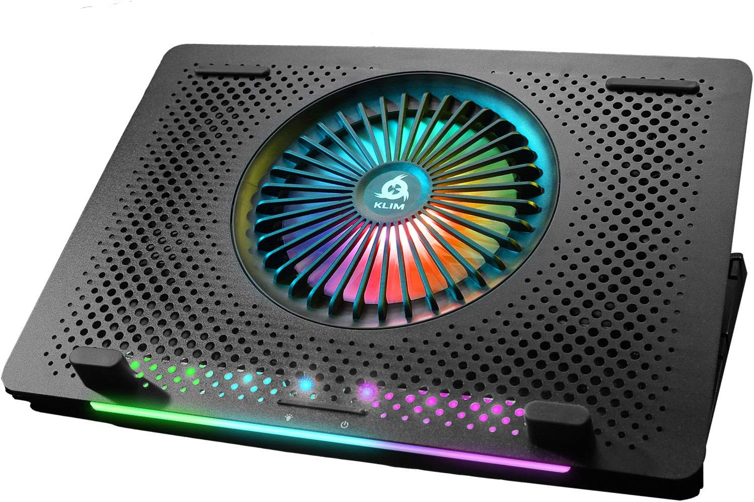 KLIM Orb + Laptop RGB Cooler – 11 to 15.6 Inch + Laptop Gaming Cooling + USB Fan with Metal Grille + Stable + Mac…